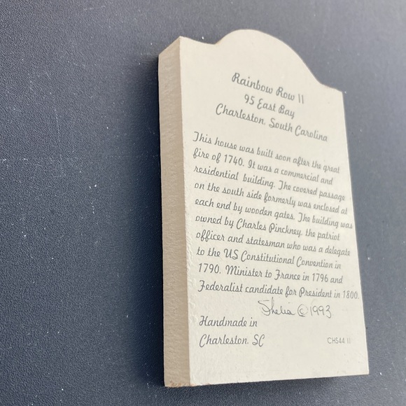 Rainbow Row Wooden Carved house 95 East Bay by Shelia's Collections - Picture 3 of 6